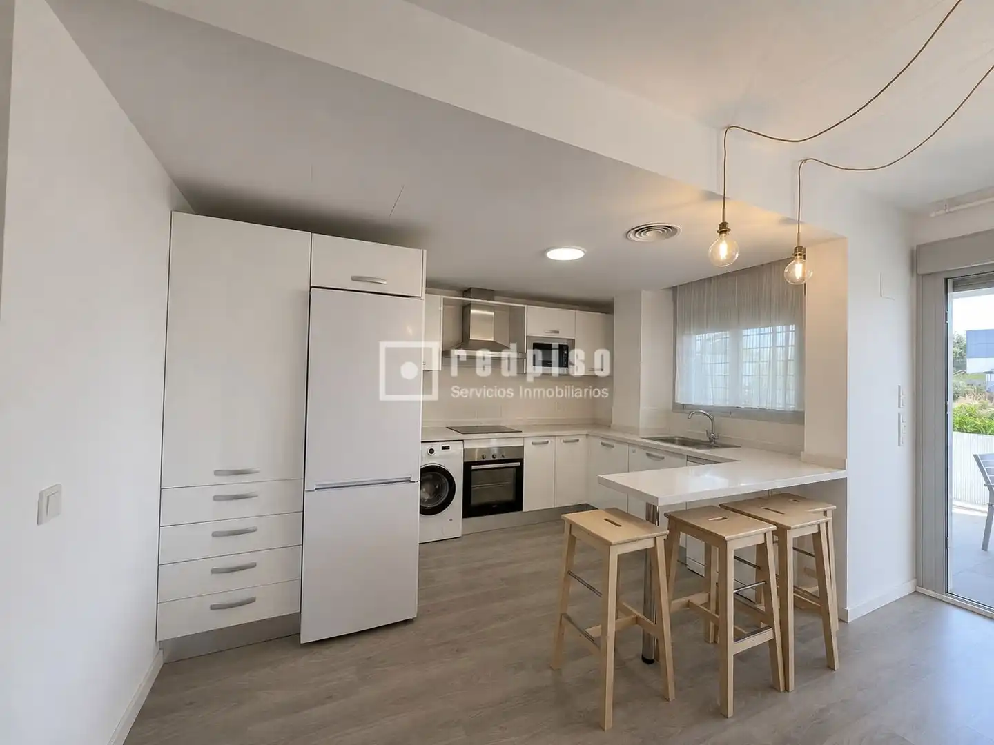 Kitchen of Flat for rent in Torremolinos  with Air Conditioner, Heating and Private garden