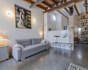 Living room of Apartment to share in  Valencia Capital  with Air Conditioner, Heating and Terrace