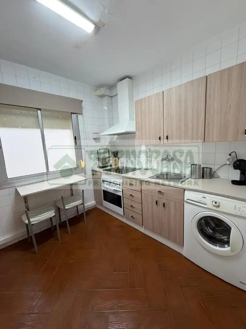 Kitchen of Flat for sale in Ronda  with Air Conditioner, Terrace and Furnished