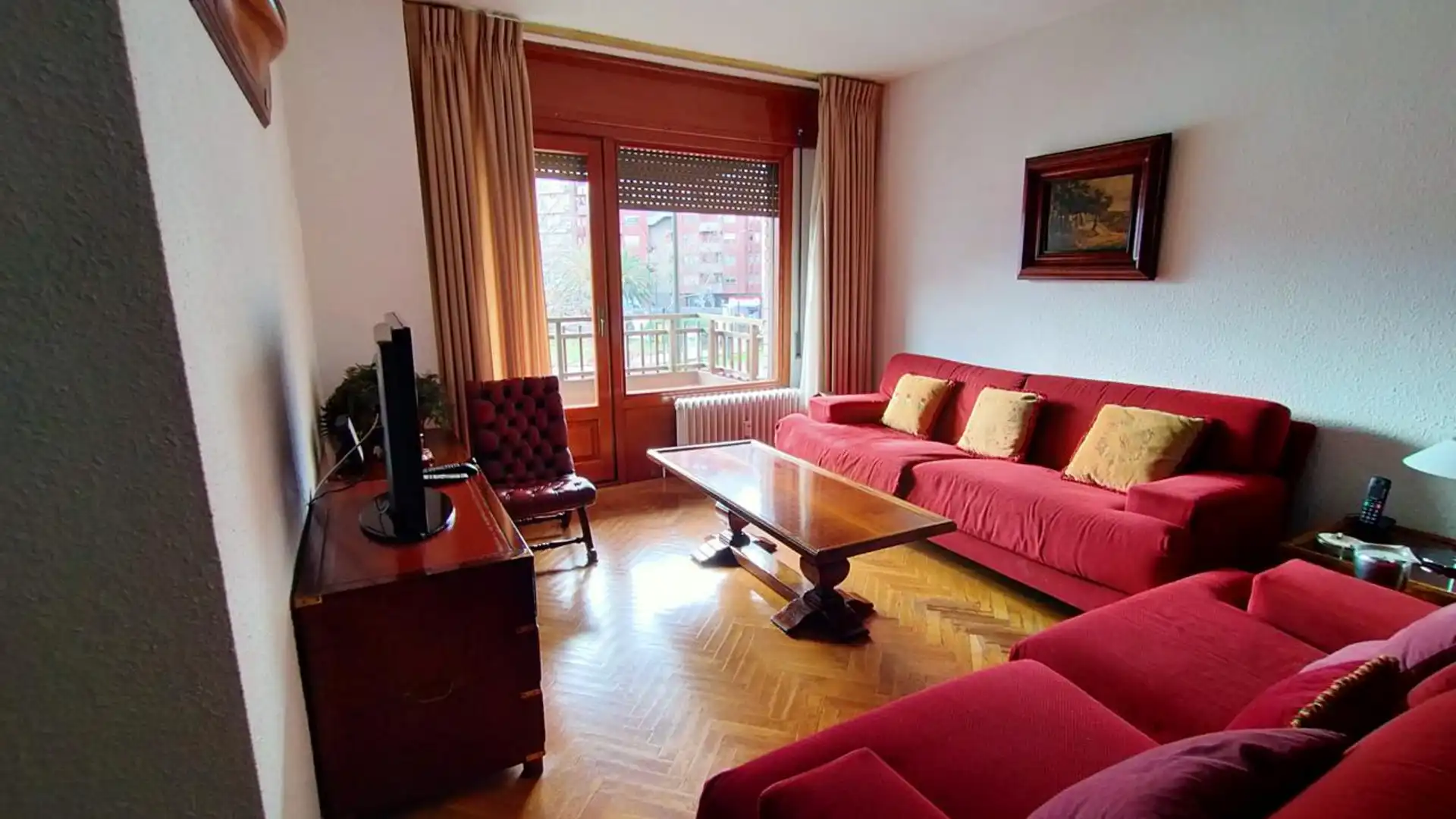 Sala d'estar de Pis en venda en  Zaragoza Capital amb Aire condicionat, Calefacció i Parquet