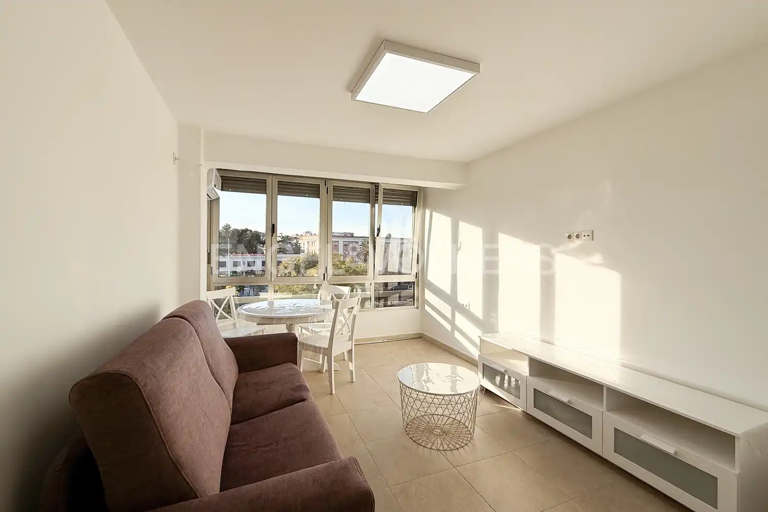 Wohnzimmer von Wohnung zur Miete in Valencia mit Klimaanlage, Heizung und Möbliert