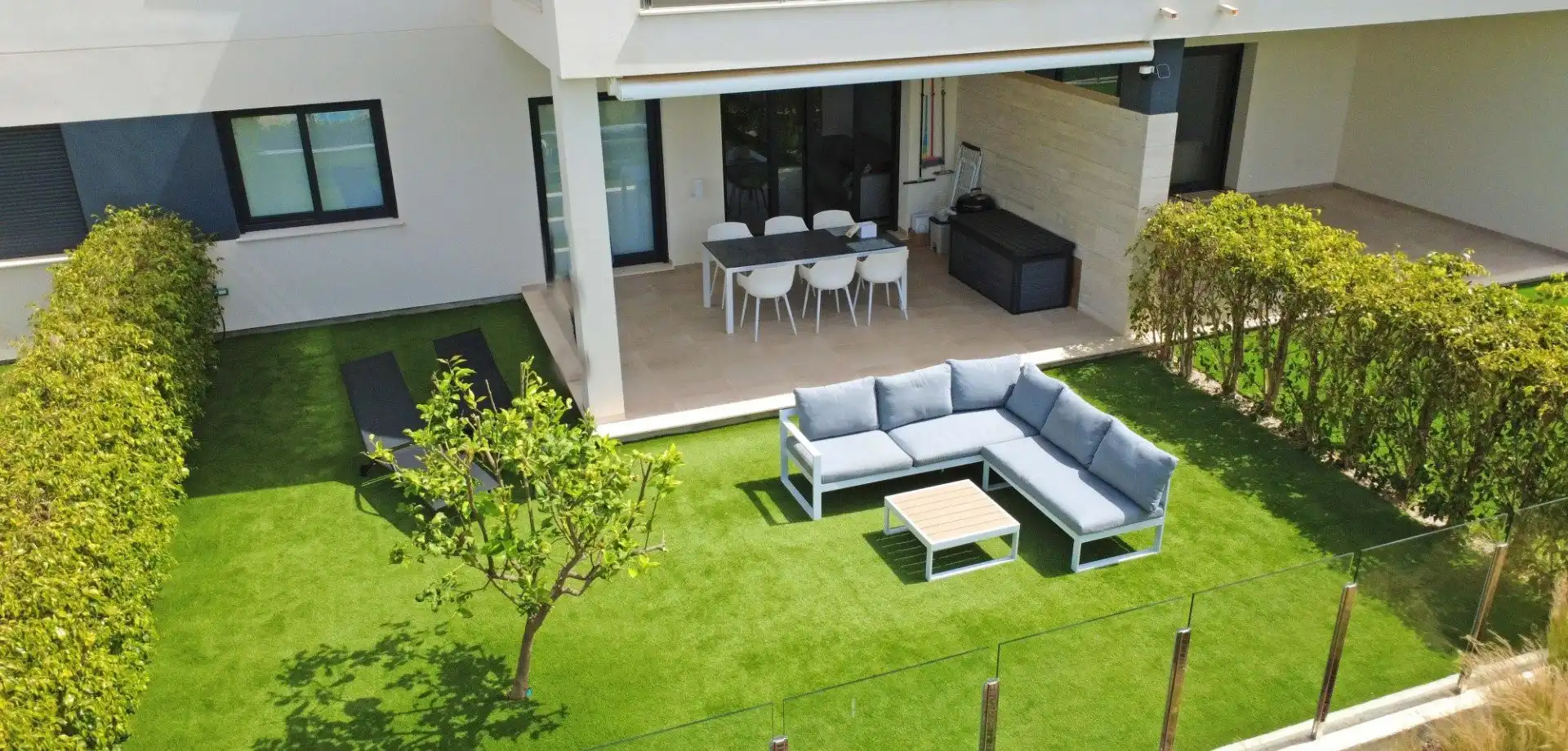 Terraza de Apartamento en venta en Pilar de la Horadada con Jardín privado, Terraza y Amueblado