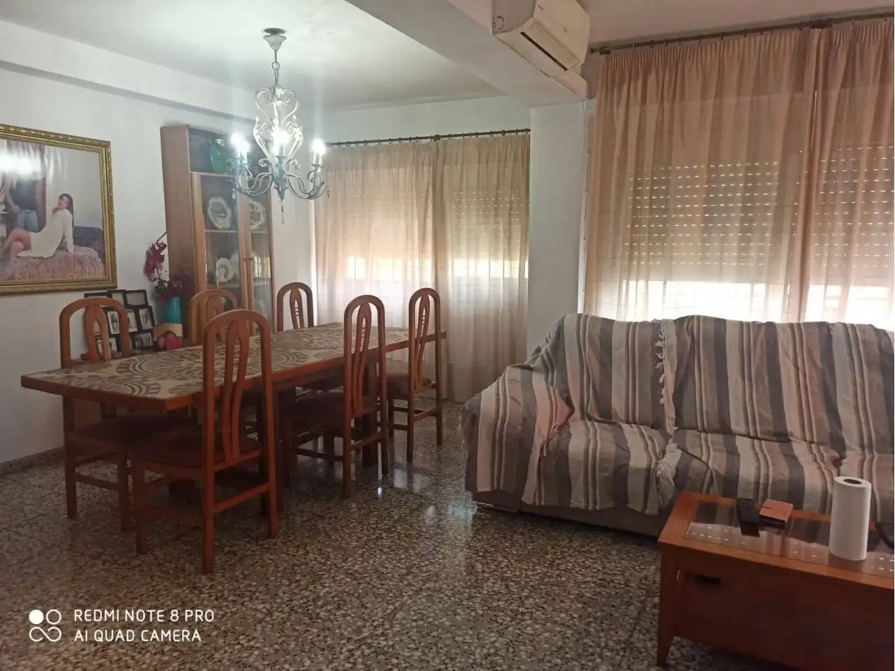 Wohnzimmer von Wohnung zum Verkauf in Oliva mit Klimaanlage, Möbliert und Balkon