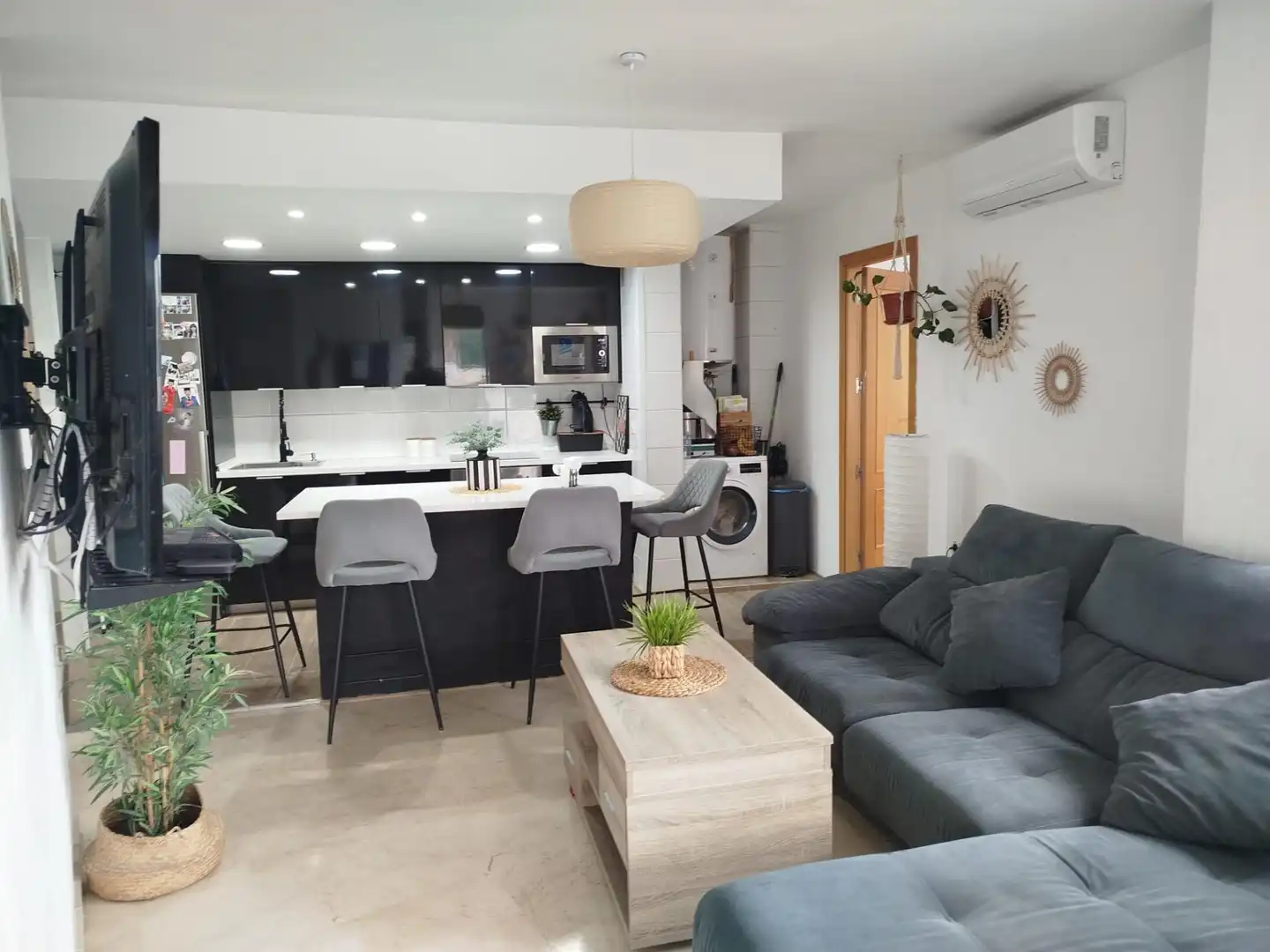 Kitchen of Flat for sale in Rincón de la Victoria  with Air Conditioner, Heating and Private garden
