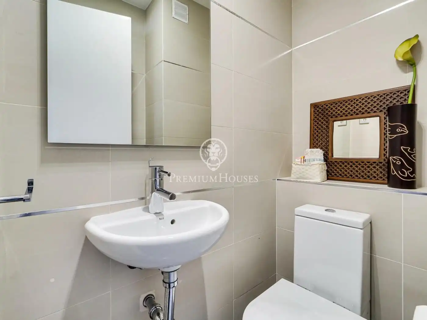 Baño de Casa o chalet en venta en Barcelona con Aire acondicionado, Jardín privado y Terraza