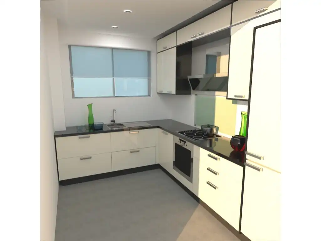 Cocina de Apartamento en venta en Finestrat con Jardín privado y Piscina