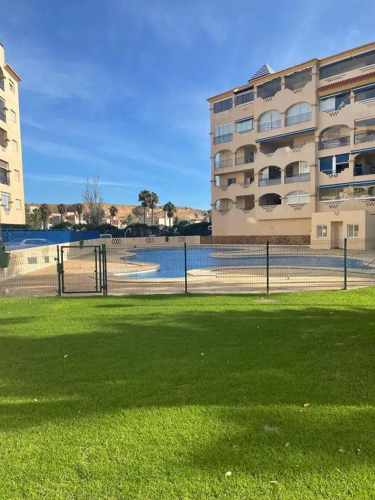 Swimming pool of Flat for rent in El Ejido  with Air Conditioner, Heating and Private garden