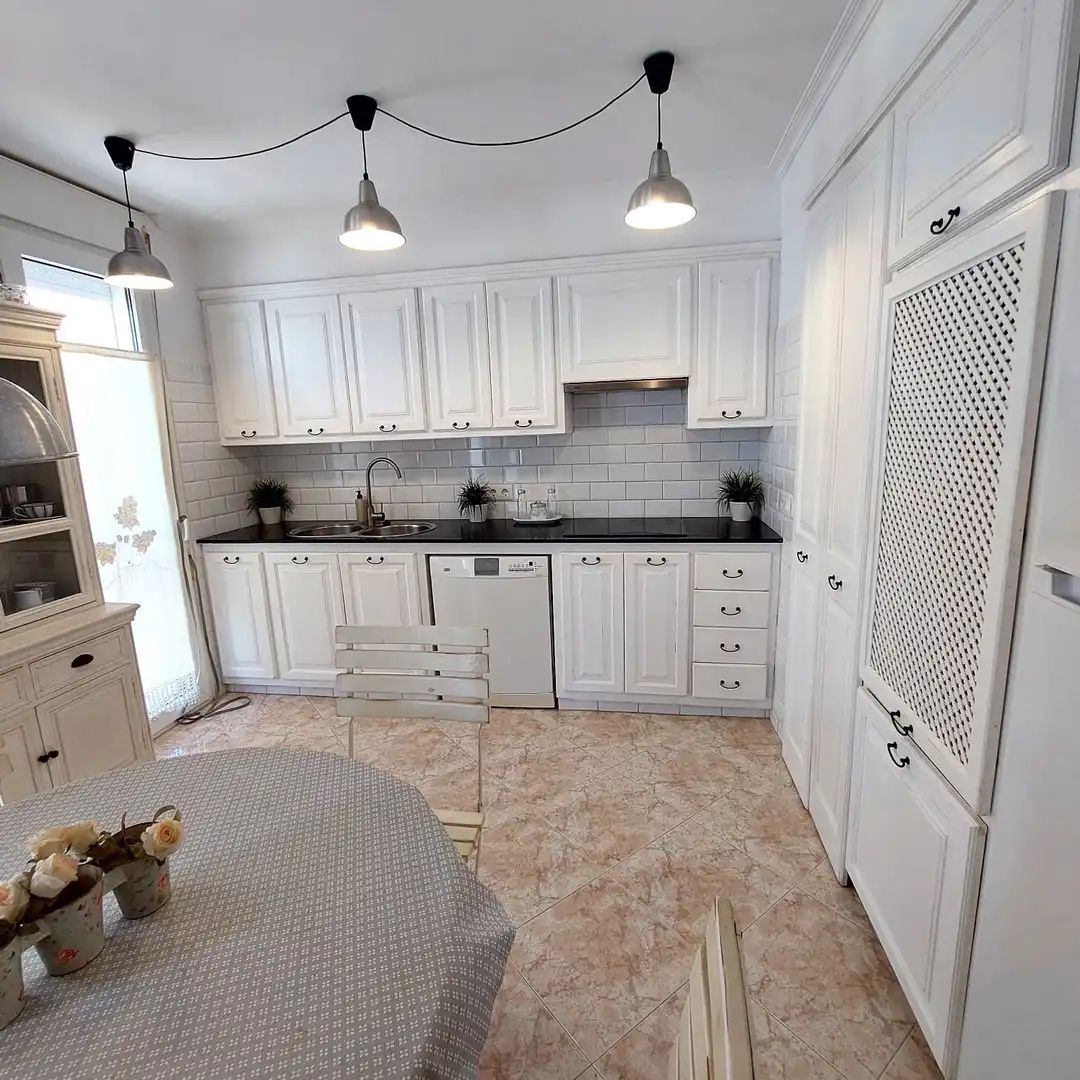 Küche von Wohnung zum Verkauf in Ciutadella de Menorca mit Klimaanlage, Möbliert und Ofen