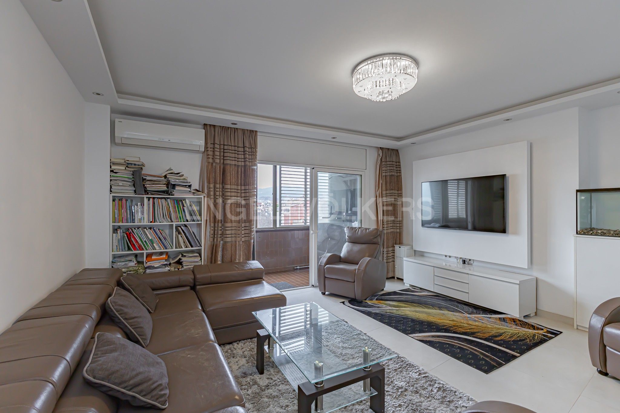 Sala d'estar de Pis en venda en  Barcelona Capital amb Aire condicionat, Calefacció i Terrassa