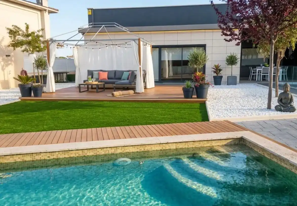 Piscina de Casa o chalet en venta en Cubelles con Aire acondicionado, Calefacción y Jardín privado