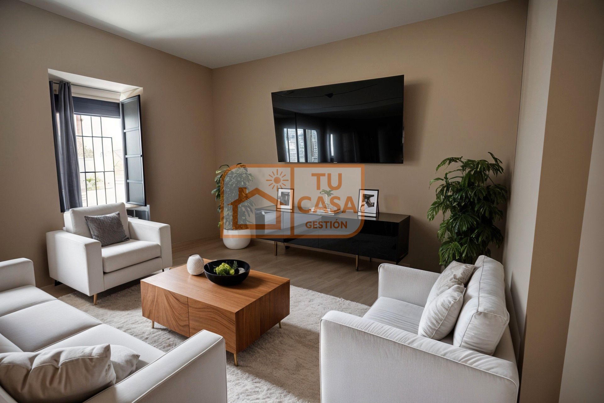 Living room of Single-family semi-detached for sale in Cáceres Capital  with Air Conditioner, Heating and Private garden