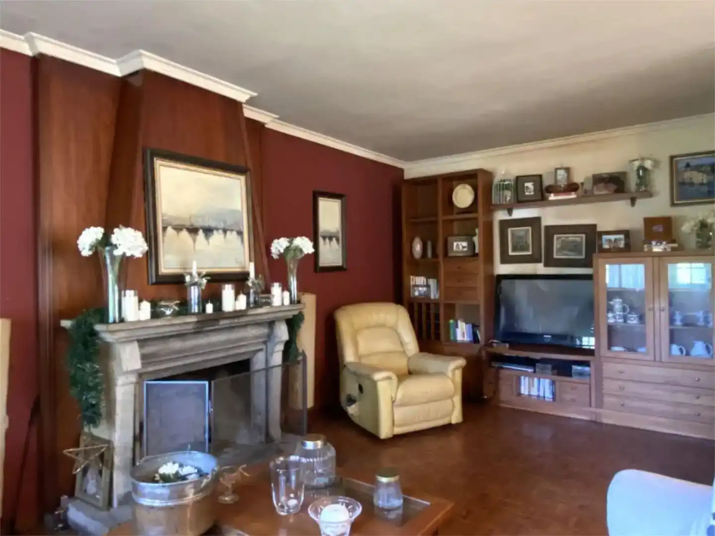 Sala de estar de Piso en venta en Ferrol con Jardín privado, Parquet y Balcón