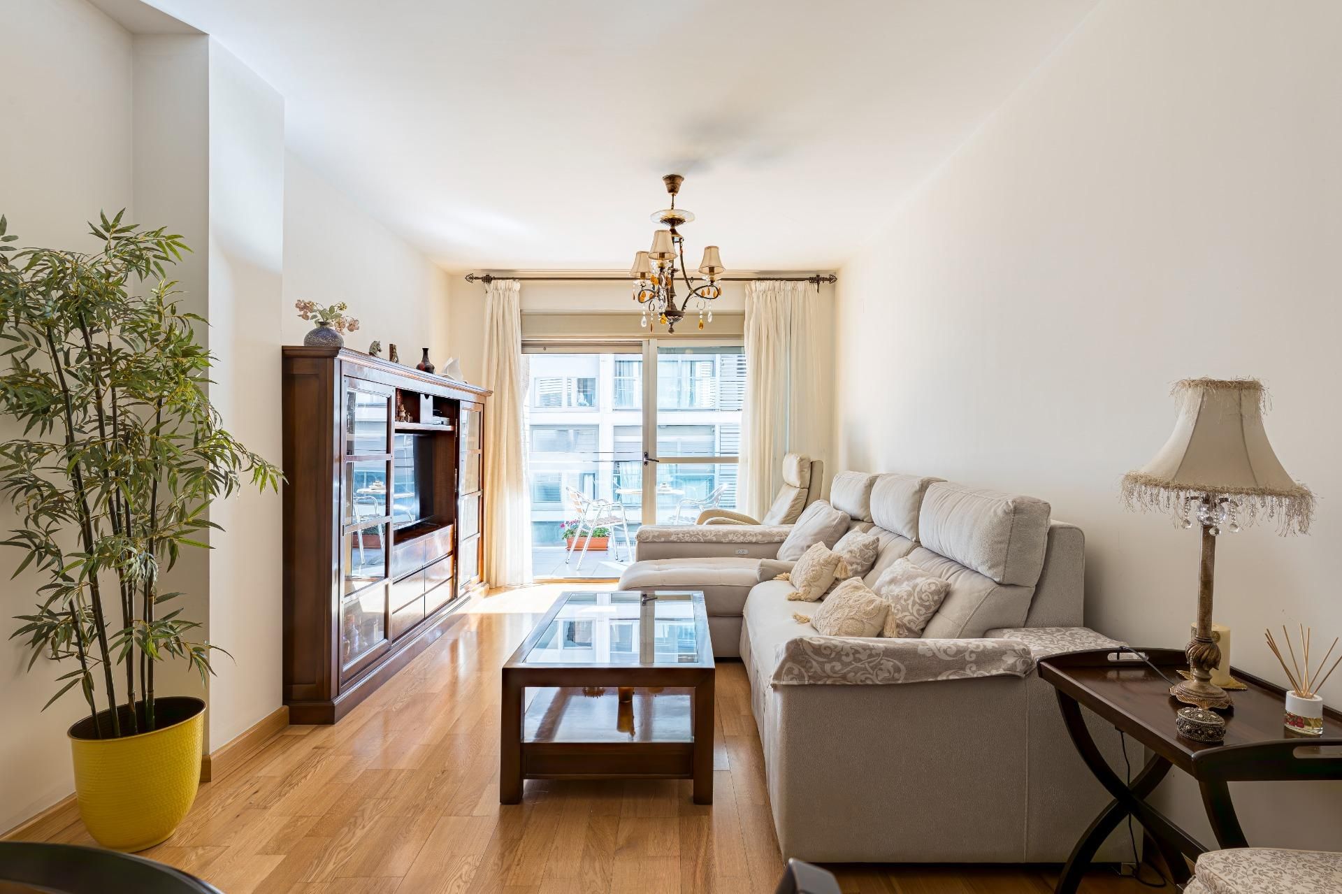 Sala d'estar de Pis en venda en  Murcia Capital amb Aire condicionat, Calefacció i Parquet