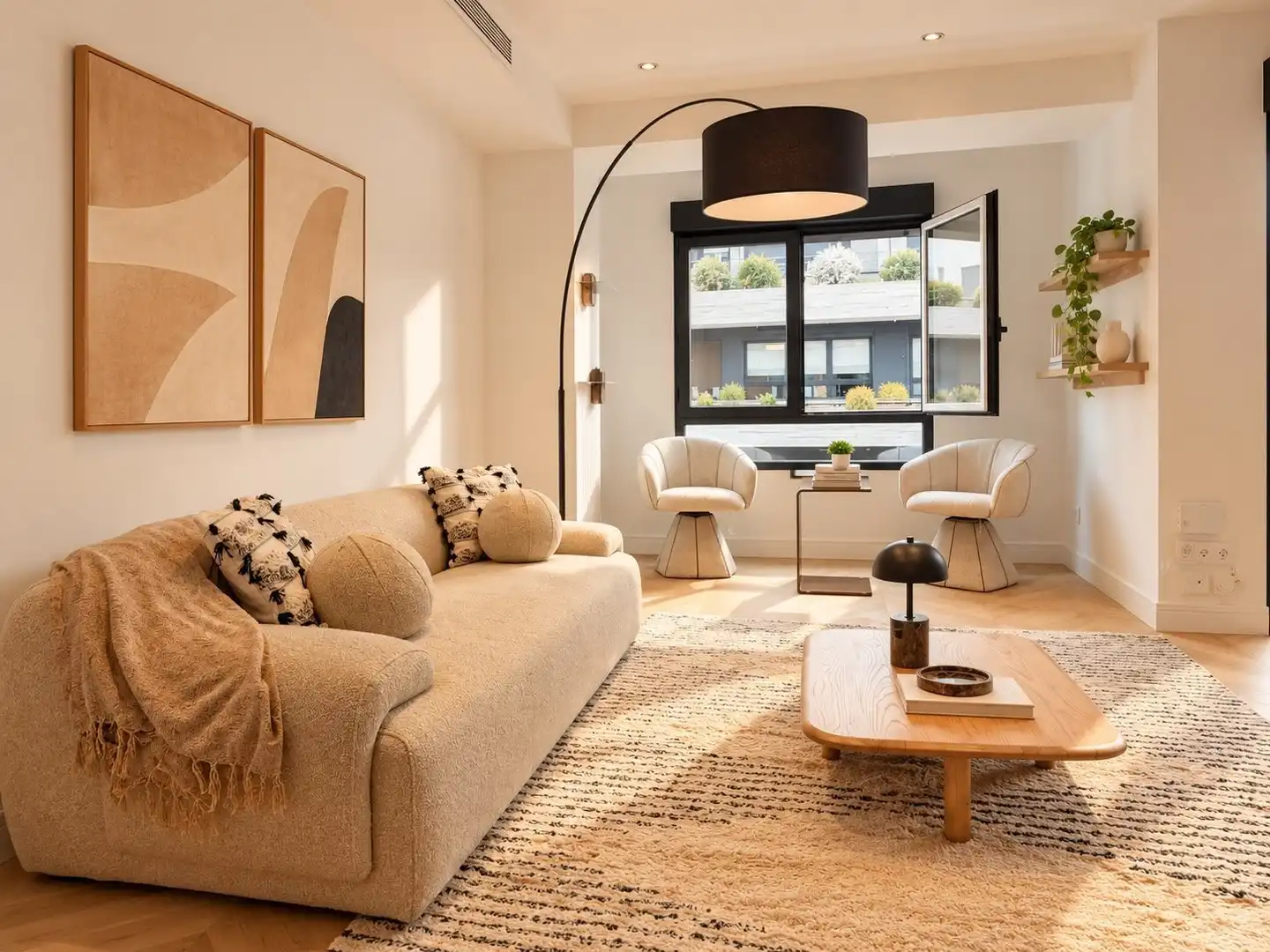 Living room of Flat for sale in Barrio de Salamanca