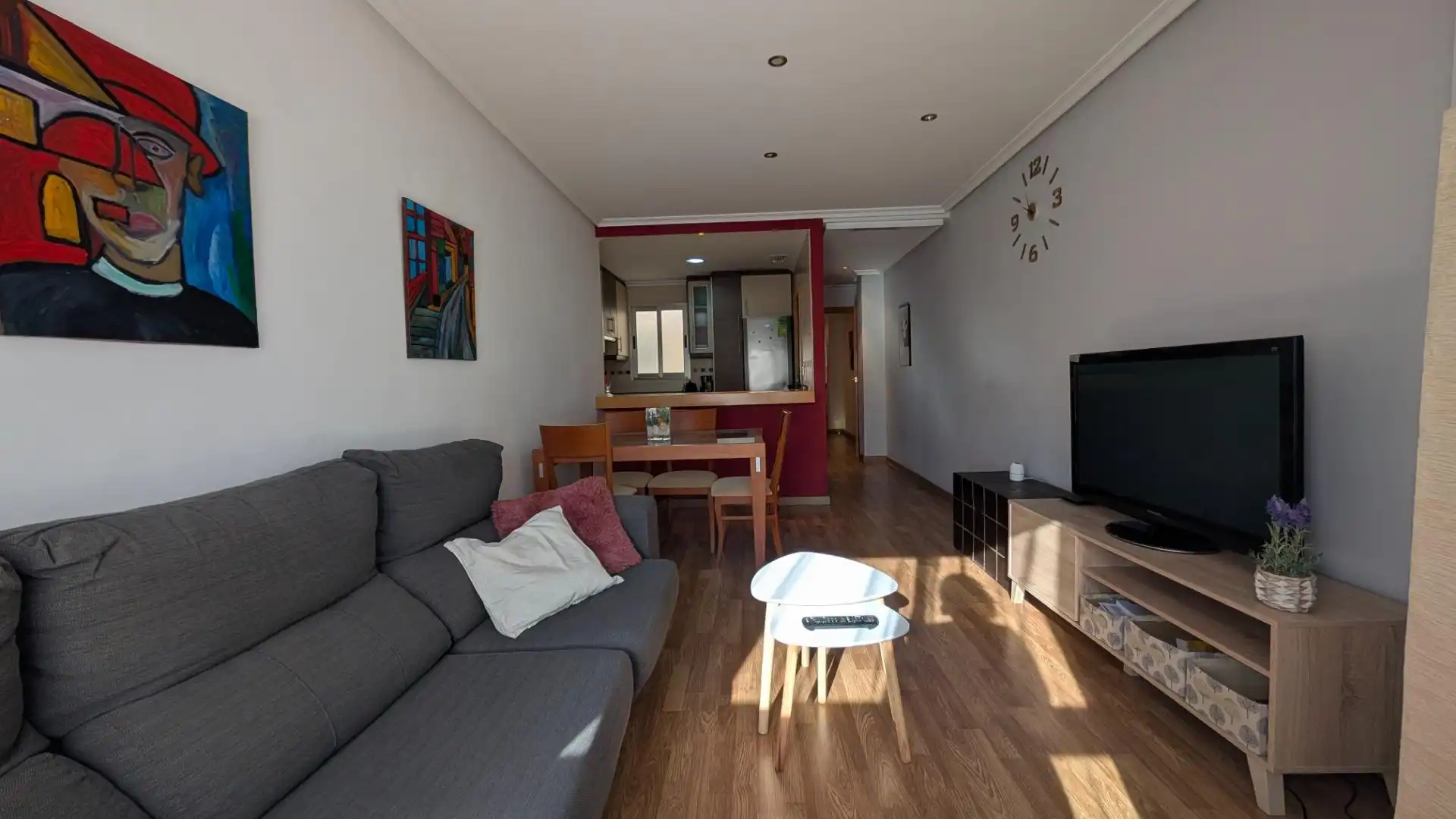 Living room of Flat for rent in Elche / Elx  with Air Conditioner, Terrace and Furnished