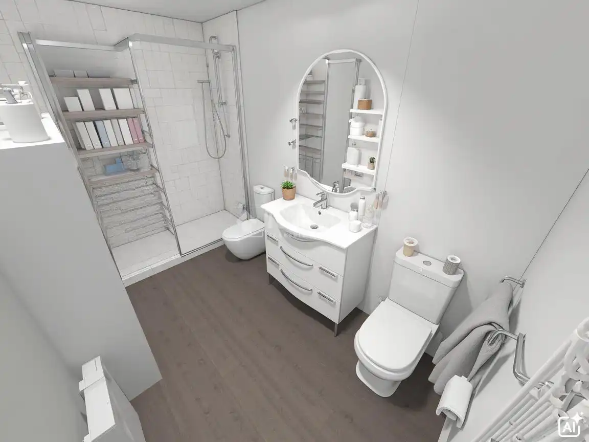 Bathroom of Flat for sale in Móstoles  with Heating and Terrace