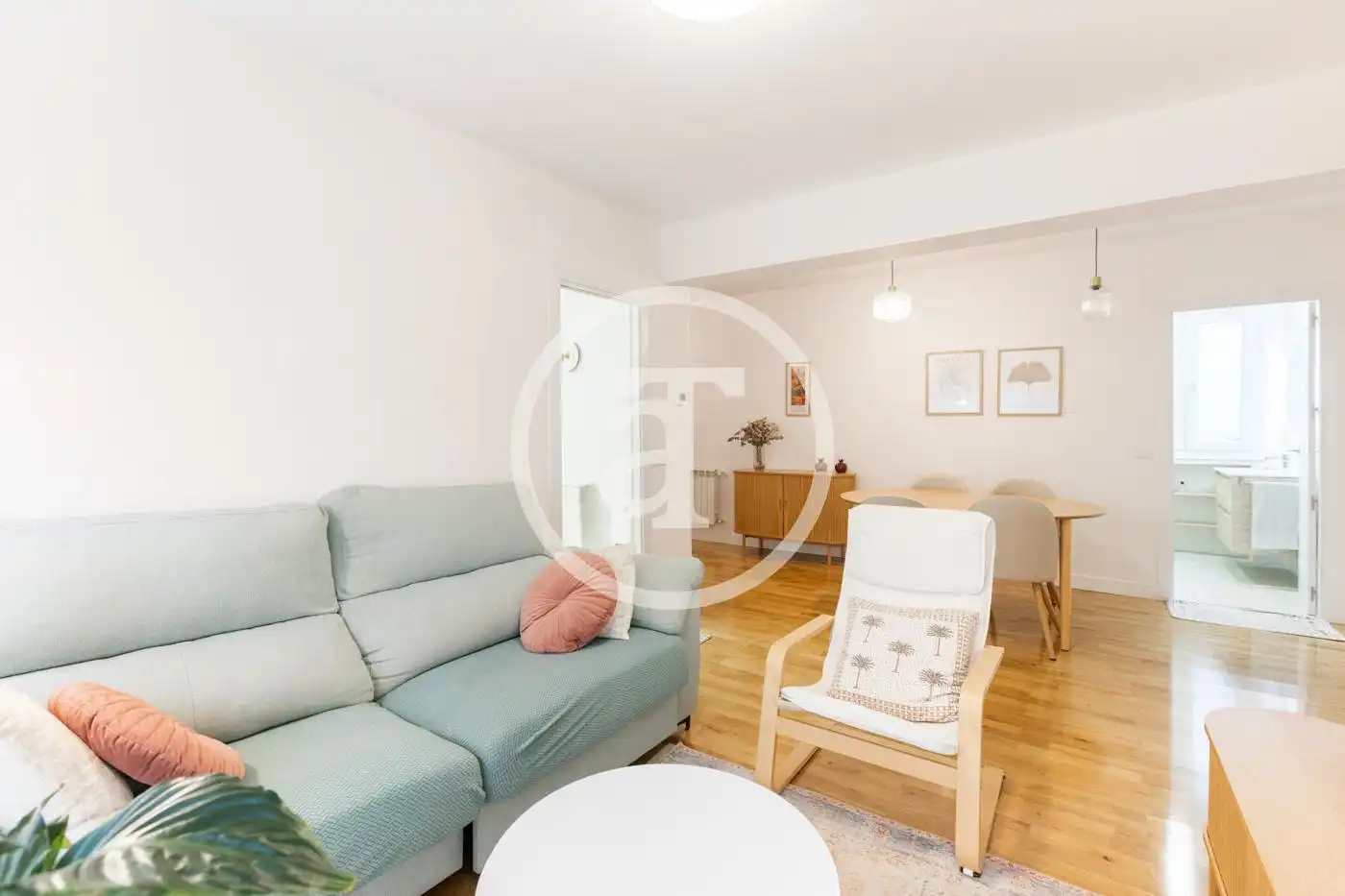 Wohnzimmer von Wohnung zur Miete in Madrid mit Klimaanlage, Heizung und Möbliert