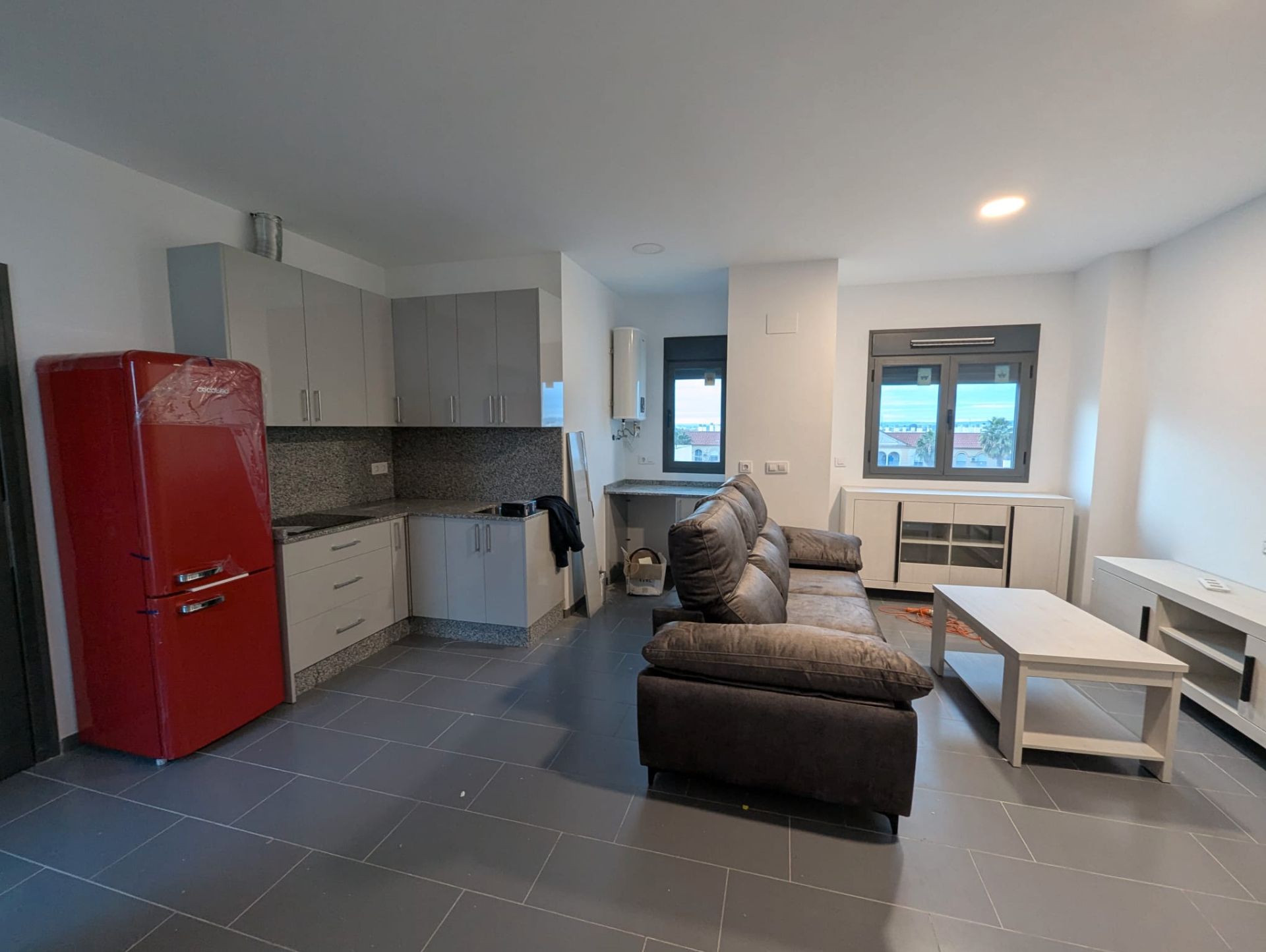 Cuina de Àtic de lloguer en La Rinconada amb Aire condicionat, Calefacció i Terrassa