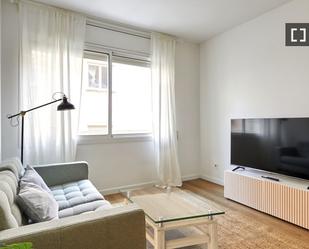 Living room of Flat to rent in  Barcelona Capital  with Air Conditioner, Heating and Furnished