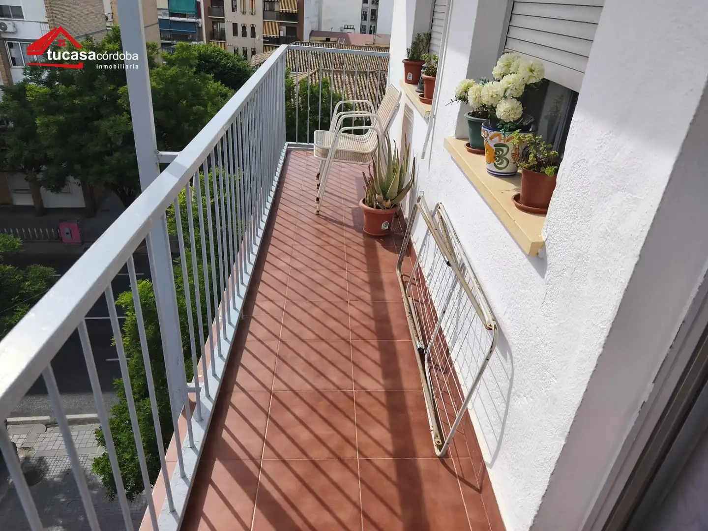 Balcony of Flat for sale in Córdoba  with Air Conditioner, Terrace and Furnished
