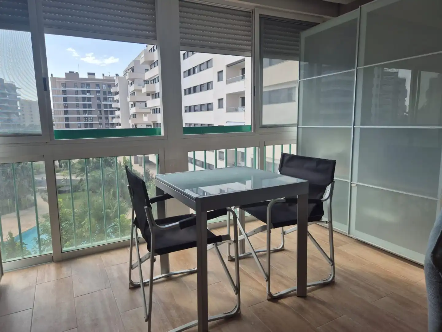 Balcony of Study for rent in Alicante / Alacant  with Heating, Terrace and Furnished