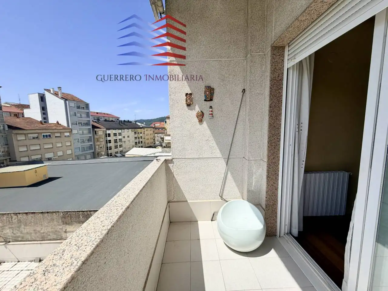 Terrassa de Apartament de lloguer en Ourense Capital  amb Calefacció, Parquet i Terrassa