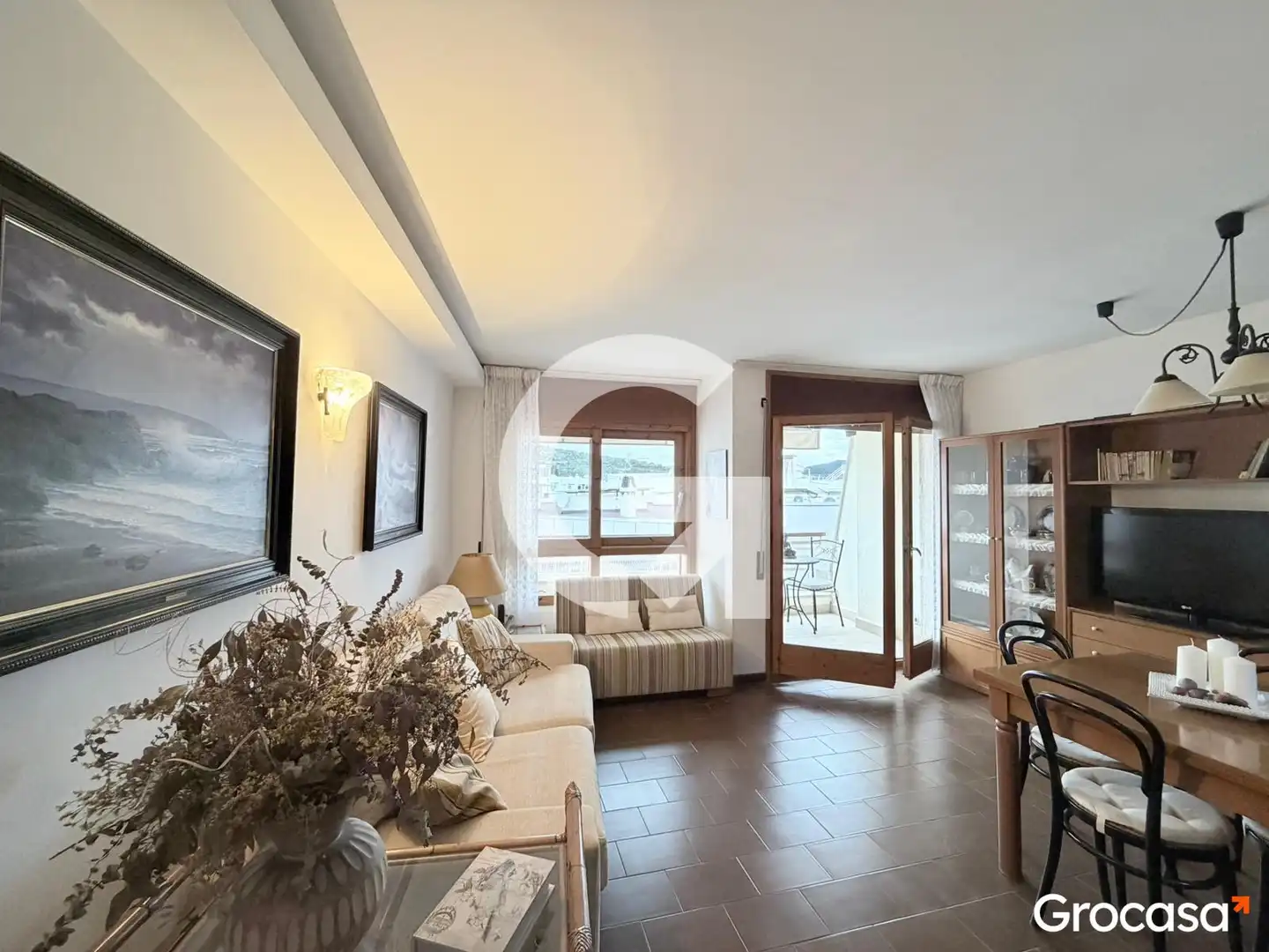 Sala d'estar de Apartament en venda en Tossa de Mar amb Aire condicionat, Terrassa i Forn