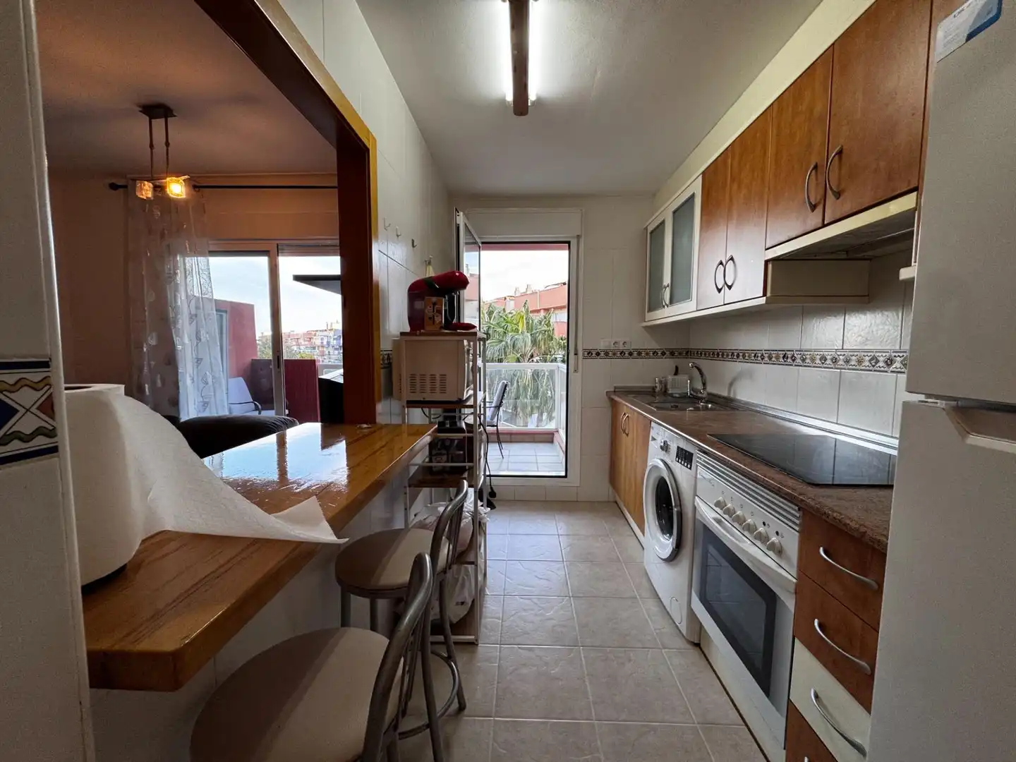 Kitchen of Flat for rent in El Ejido  with Private garden, Terrace and Furnished