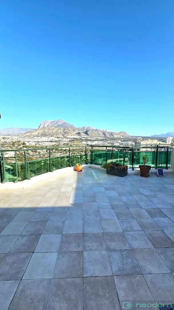 Terrasse von Wohnung zur Miete in Villajoyosa / La Vila Joiosa mit Terrasse und Schwimmbad