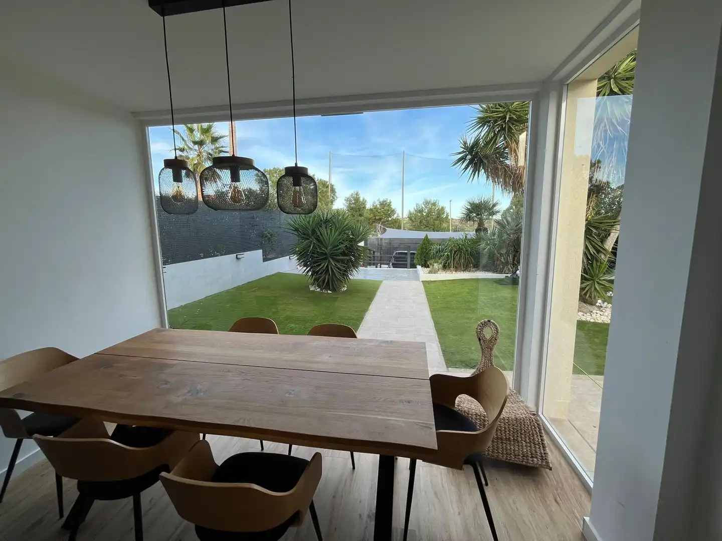 Terrace of Detached homes for sale in Monforte del Cid  with Air Conditioner, Private garden and Parquet flooring