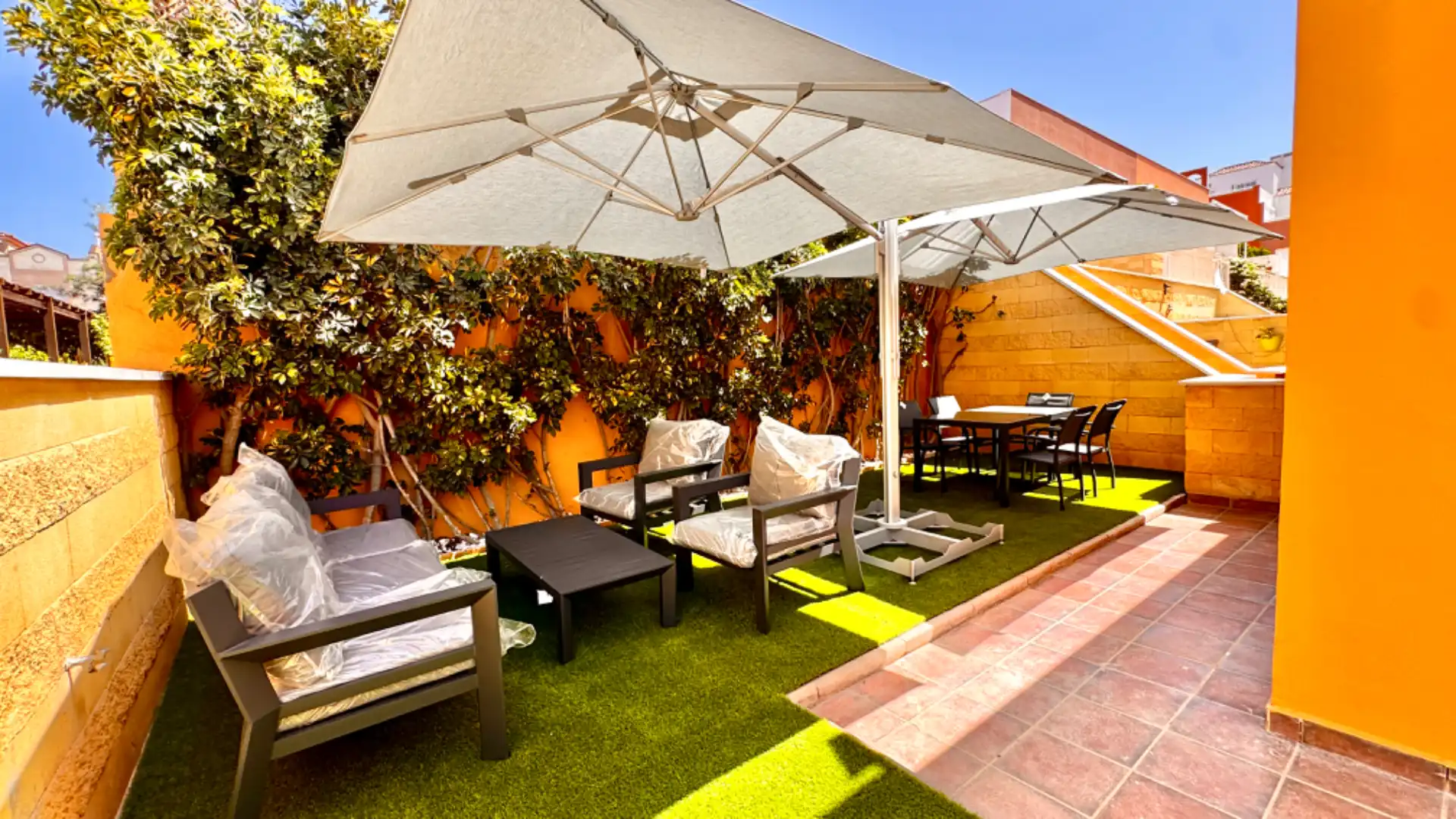 Terraza de Casa adosada en venta en San Miguel de Abona con Aire acondicionado, Jardín privado y Terraza