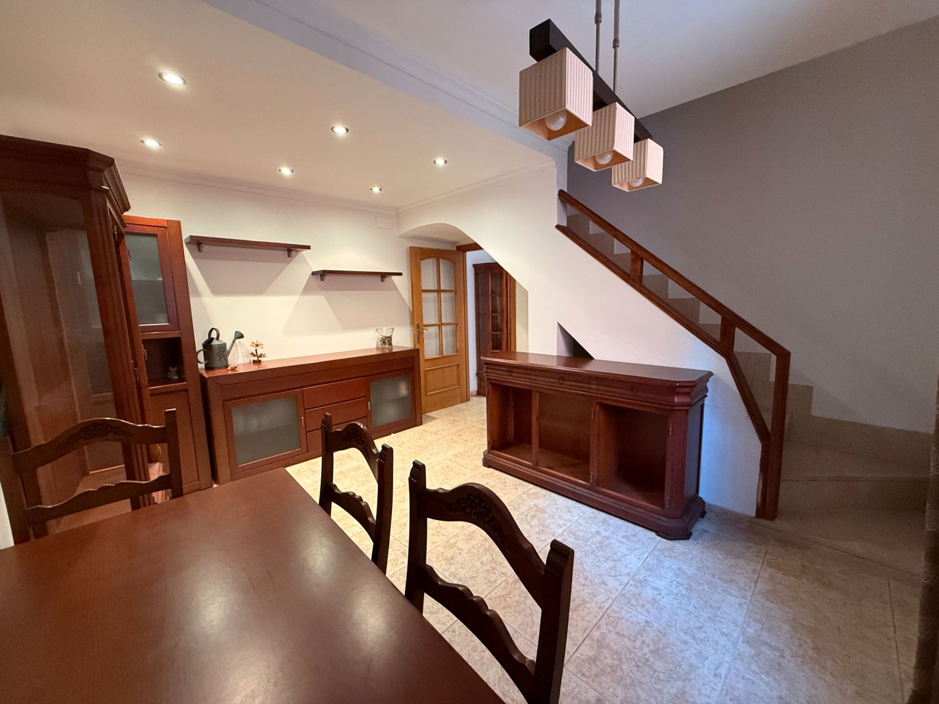 Menjador de Casa adosada en venda en Vila-real amb Calefacció i Moblat