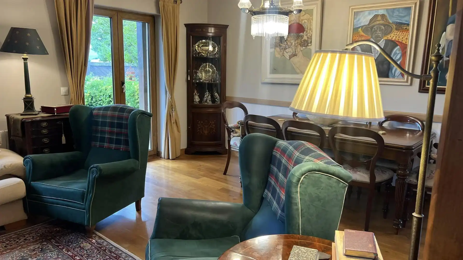 Wohnzimmer von Haus oder Chalet zum Verkauf in Suances mit Heizung, Privatgarten und Parkett