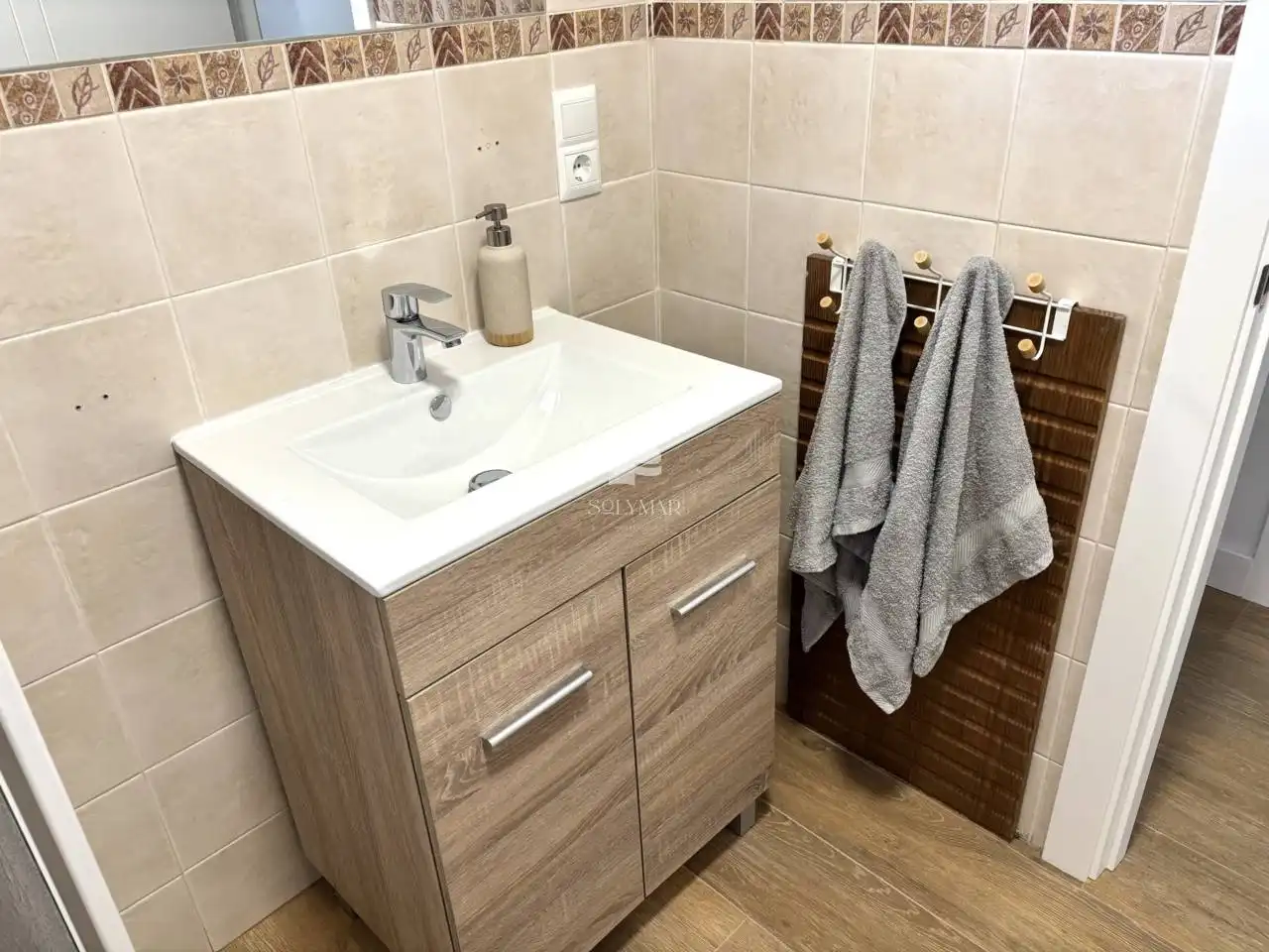 Badezimmer von Haus oder Chalet zur Miete in Canillas de Aceituno mit Klimaanlage, Privatgarten und Terrasse
