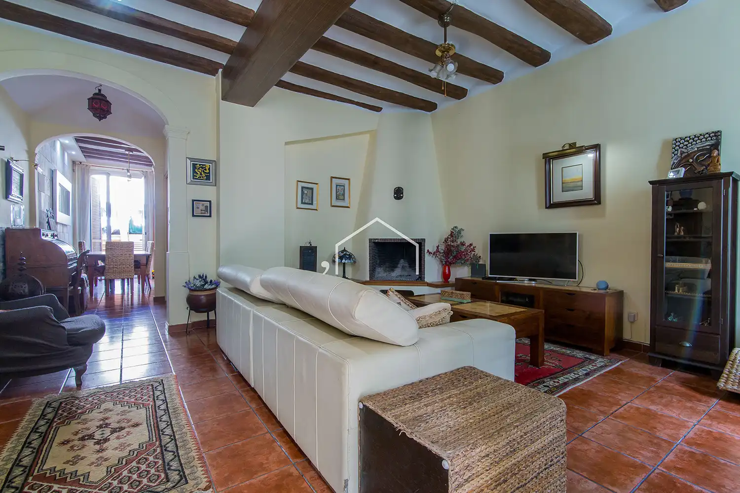 Living room of Country homes for sale in El Masnou  with Heating, Private garden and Terrace