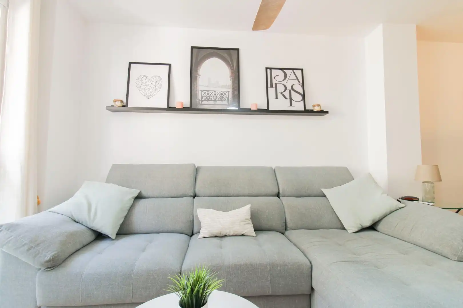 Wohnzimmer von Wohnung zum Verkauf in Benaguasil mit Klimaanlage und Alarm