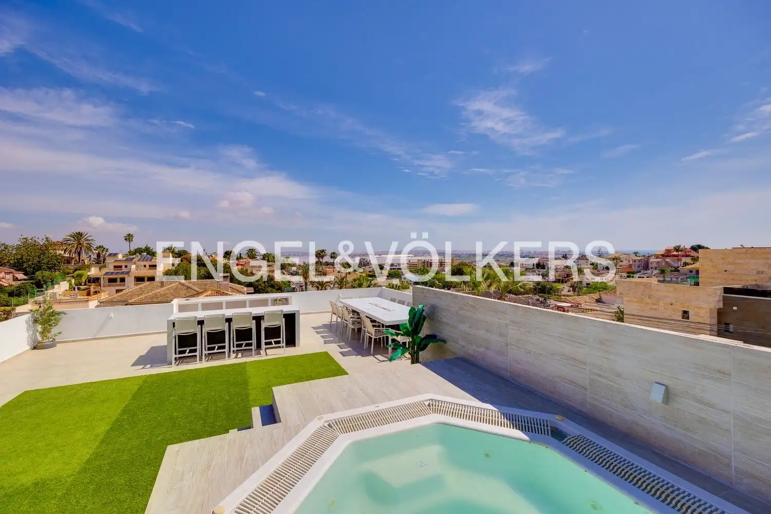 Terrace of Country homes for sale in Torrevieja  with Air Conditioner, Heating and Private garden