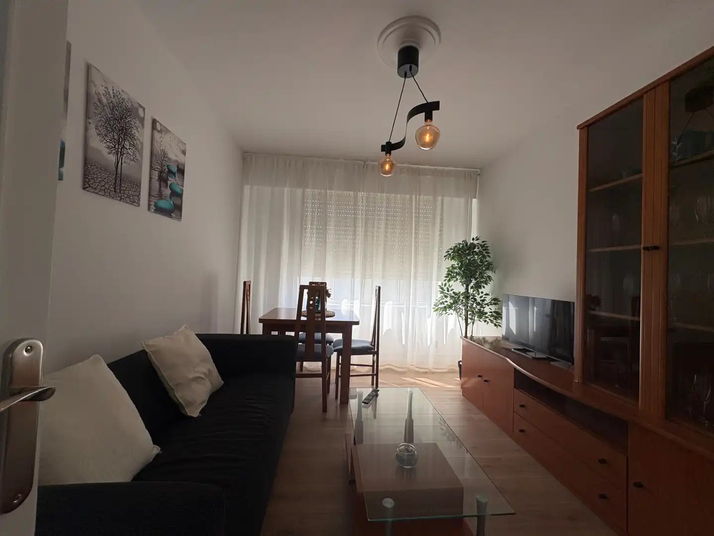 Sala d'estar de Pis de lloguer en Ferrol amb Moblat