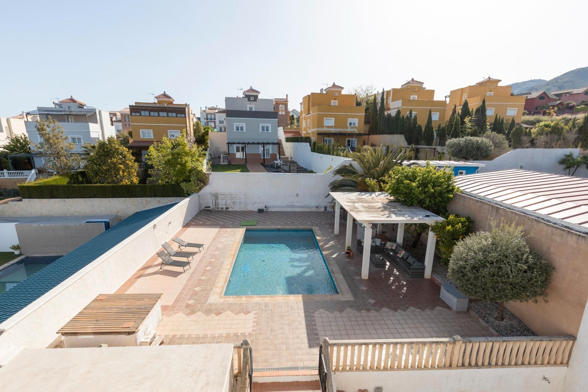 Swimming pool of House or chalet for sale in Dílar  with Air Conditioner, Heating and Private garden