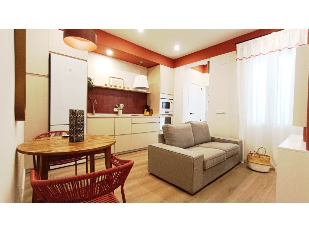 Sala d'estar de Apartament de lloguer en Badajoz Capital amb Aire condicionat, Terrassa i Moblat