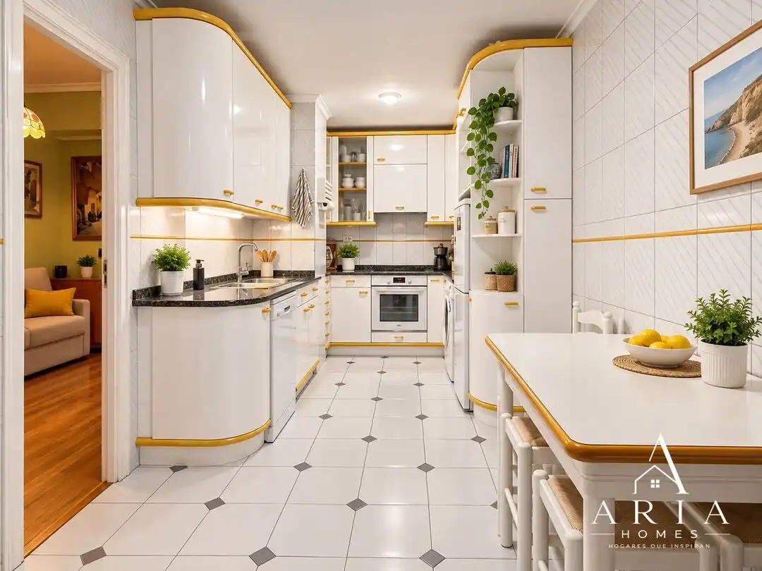 Kitchen of Flat for sale in Bilbao   with Heating, Terrace and Furnished