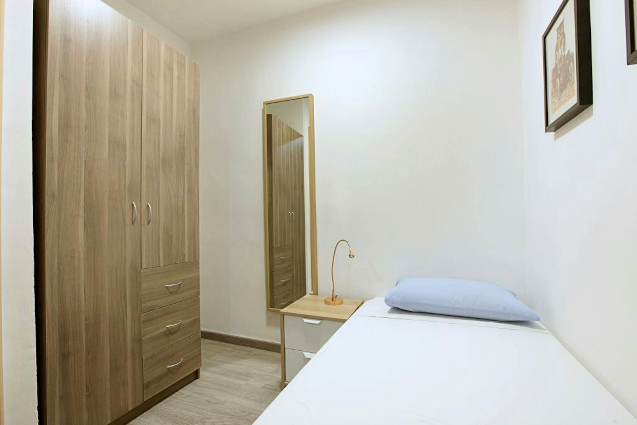 Bedroom of Flat to rent in  Barcelona Capital  with Air Conditioner, Heating and Furnished