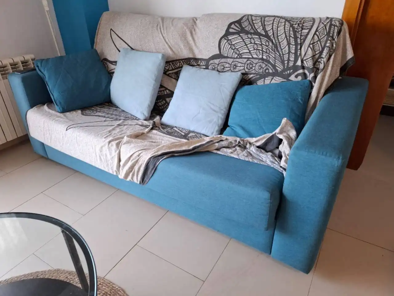 Wohnzimmer von Wohnung zur Miete in Cubelles mit Klimaanlage, Heizung und Terrasse