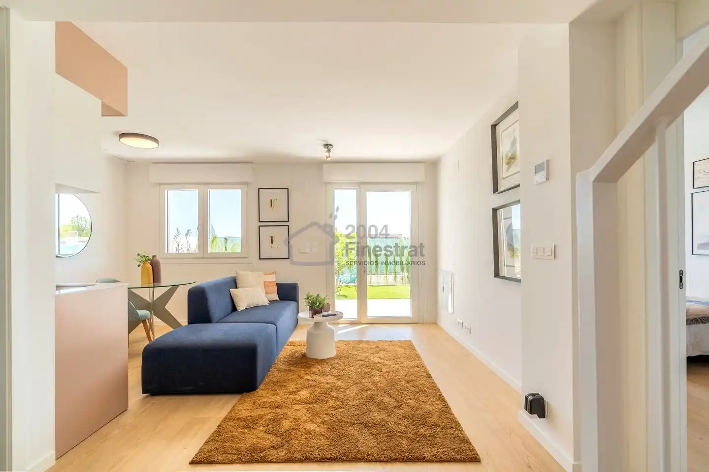 Sala de estar de Casa adosada en venta en La Nucia con Aire acondicionado, Jardín privado y Terraza