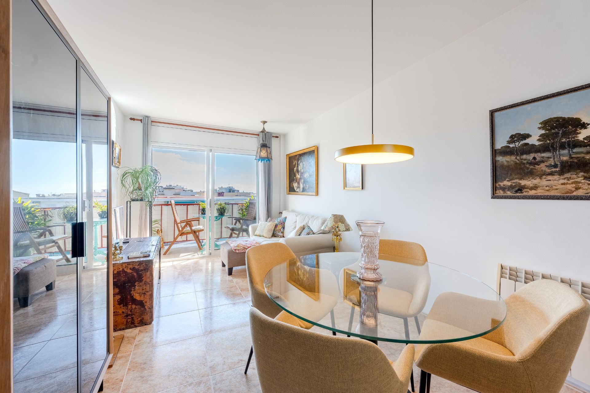 Dining room of Flat for sale in Cunit  with Heating, Terrace and Storage room