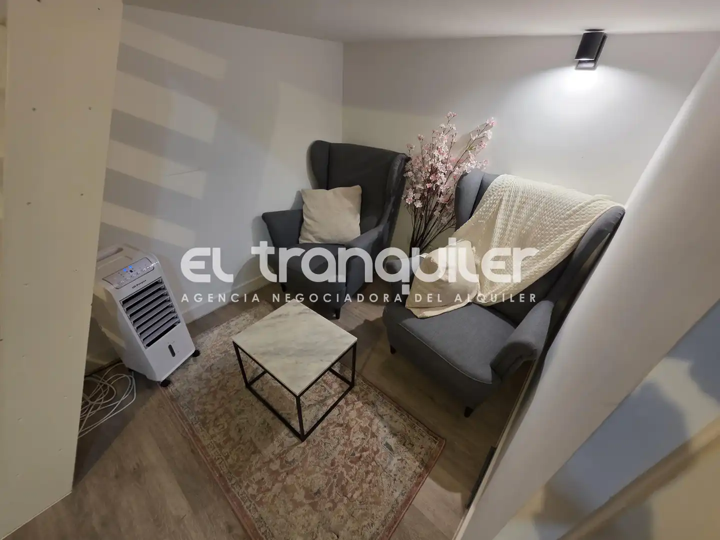 Sala de estar de Estudio de alquiler en Madrid con Amueblado, Lavadora y Se aceptan mascotas