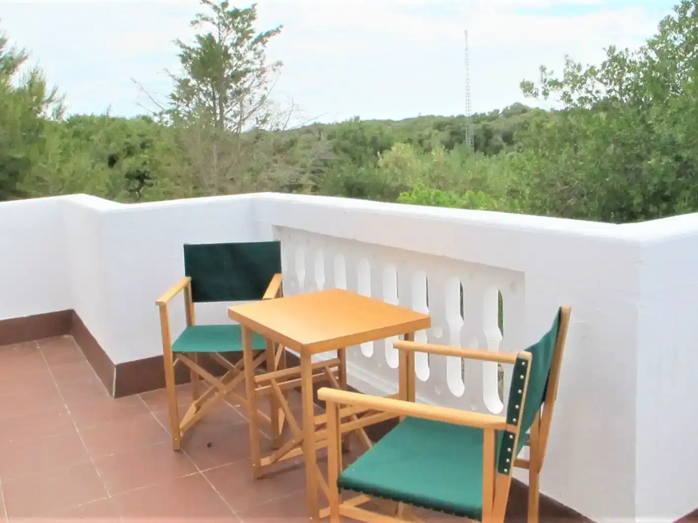 Terraza de Piso de alquiler en Ciutadella de Menorca con Aire acondicionado, Jardín privado y Amueblado