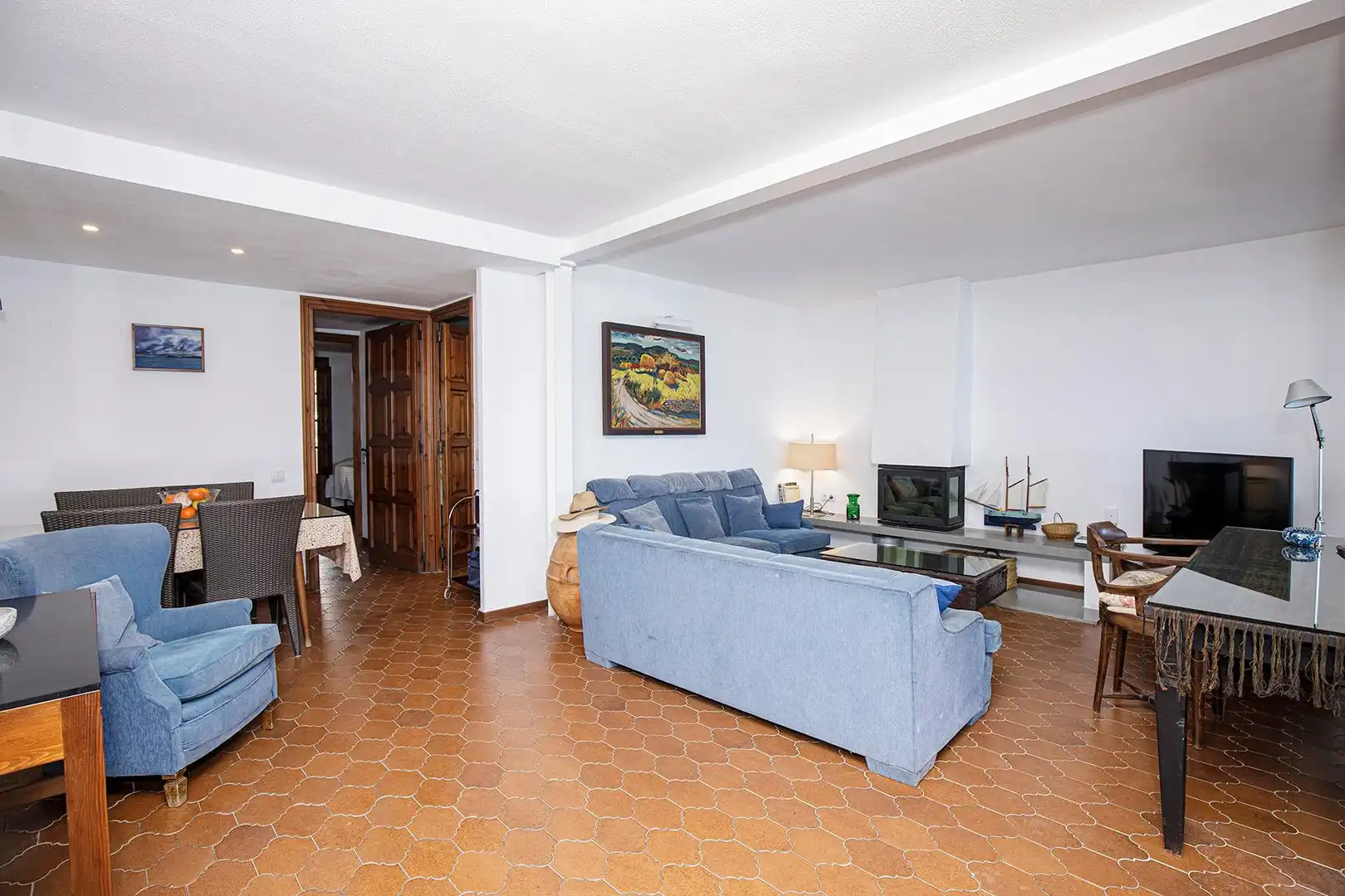 Sala de estar de Casa adosada de alquiler en Palamós