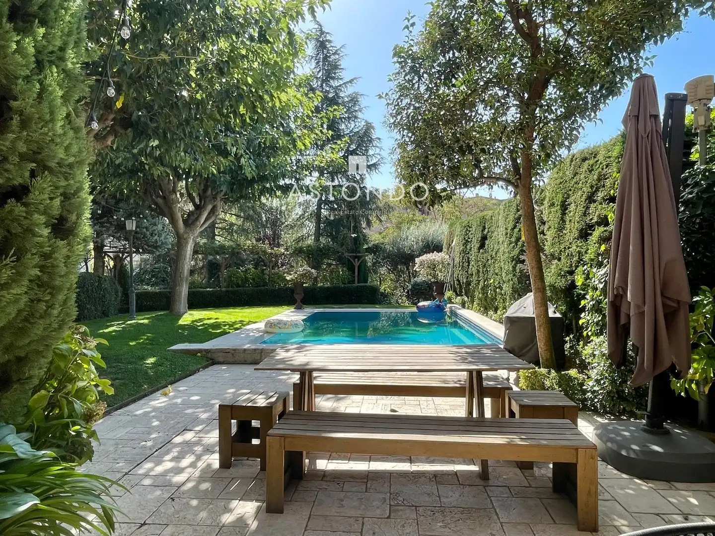 Garden of Houses for rent in Madrid  with Air Conditioner, Heating and Terrace