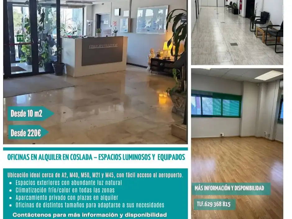 Office space with lift to rent in avenida Fuentemar 17